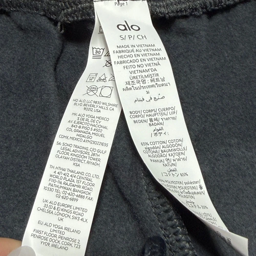NEW ALO Yoga Accolade Straight Leg Sweatpants Anthracite Gray Women S Fleece